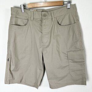NEW Prana‎ Double Peak Shorts Men's Size 32 x 8 Sandbar Tan Cargo Standard